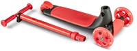 Yvolution kinderstep Yglider Kiwi rood met LED wielen en brede voetplank-2