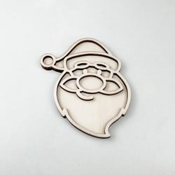FiQ houten vulvorm Kerstman - 10×13 cm