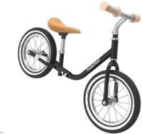 Yvolution loopfiets Classic Balance Bike Air zwart - vintage balansfiets eco-2
