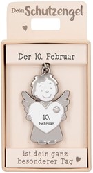 Depesche beschermengel hanger sleutelhanger 10 februari cadeau