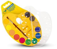 Crayola schilderspalet waterverf set - 12 kleuren - creatief speelgoed