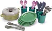 Dantoy speelgoed servies Green Bean - duurzaam eetservies 22-delig