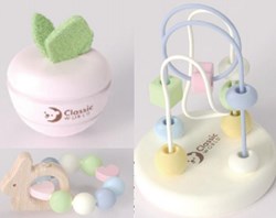 Classic World houten baby speelset Mara - educatief speelgoed 3-delig