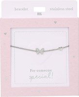 Depesche armband zilver Heart of Gold vlinder dames sieraad