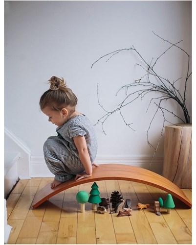 Kinderfeets houten balansbord / balance board kinderen -  Bamboe-3
