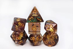 Foam Brain Games dobbelstenen set Glitter Gearwheel voor RPG spellen
