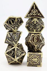 Foam Brain Games dobbelstenen set metaal Crossed Swords Timeworn Sword