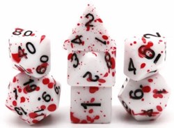 Foam Brain Games dobbelstenen Blood Splatter RPG set multicolor