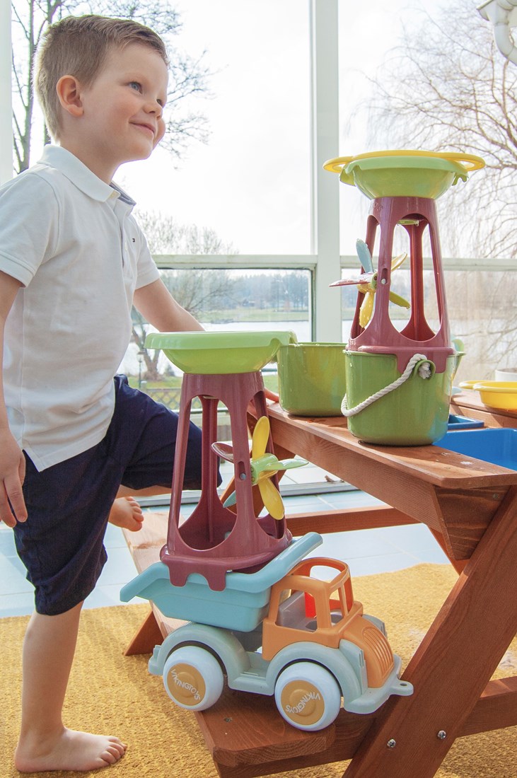 Viking Toys Ecoline Zand & Water Molen op vrachtwagen