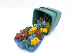 Viking Toys voertuigenset - Emmer met 30 voertuigen speelgoed