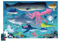Crocodile Creek puzzel in blik Shark Reef - 50 stukjes-2