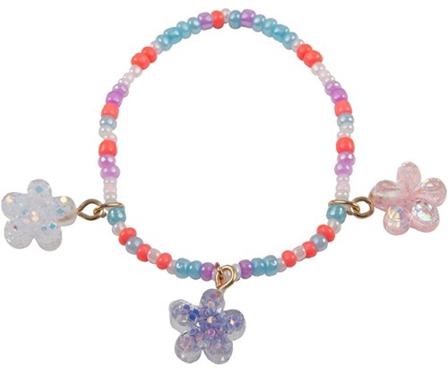 Great Pretenders armband bloemen shimmer voor kinderen - sieraden accessoire