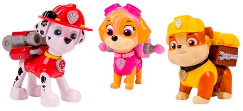 Paw Patrol Action Pack Pups 3pack 1