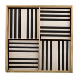 Kapla Kapla - 100 BLACK & WHITE CASE : 50 black & 50 white planks