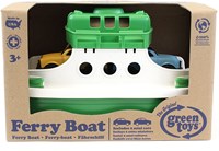 Green Toys ferry speelgoed boot met auto's groen wit duurzaam-3