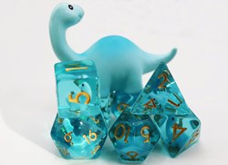 Foam Brain Games dobbelstenen Brontosaurus RPG set multicolor