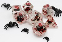 Foam Brain Games dobbelstenen Black Widow set voor RPG spellen