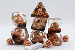 Foam Brain Games dobbelstenen Dino Fossil set voor rollenspellen
