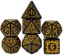 Foam Brain Games dobbelstenen Cryptic Knots Golden Cuirass set voor RPG