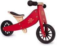 Kinderfeets 2-in-1 houten loopfiets & driewieler vanaf 1 jaar Tiny Tot - Rood-2