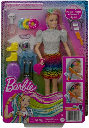 Barbie Leopard Regenbooghaar