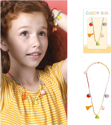 Calico Sun kindersieraad kleurrijke kralenketting Clementine verstelbaar-2