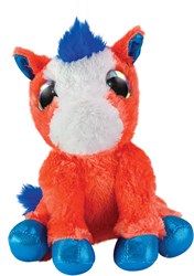 Lumo Stars pluche paard Heppa knuffel 15cm met grote ogen