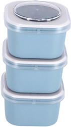 Sigma Lunchbakjes set van 3 Blauw