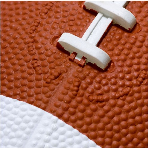 SportX rugbybal rubber bruin-wit 390 gram trainingsbal-2