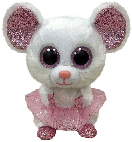 Ty Beanie Buddy Knuffel Nina Mouse - 24 cm-2