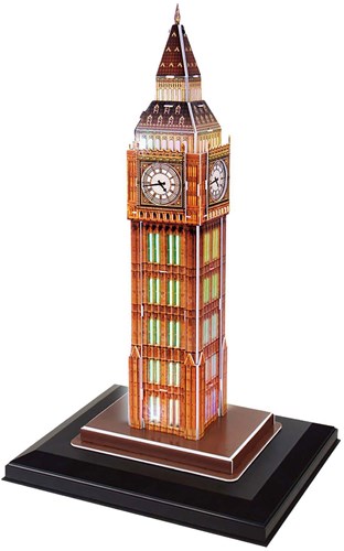 Cubic Fun 3D puzzel Big Ben met LED verlichting - educatief speelgoed-2