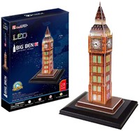 Cubic Fun 3D puzzel Big Ben met LED verlichting - educatief speelgoed-3