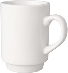 Mammoet porseleinen mokken set - 190ml automatenmok wit 12 stuks