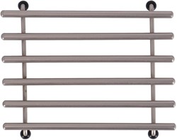 BK onderzetter RVS 24x20 cm - stevige pannenonderzetter zilver
