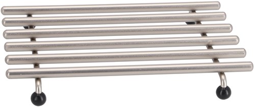BK onderzetter RVS 24x20 cm - stevige pannenonderzetter zilver-2
