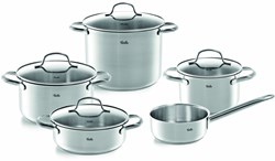 Pannenset RVS kookpannenset Fissler San Francisco 5 delig zilver