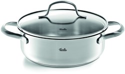Fissler kookpan RVS San Francisco 20 cm met glasdeksel inductie