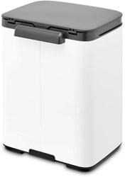 Brabantia afvalemmer Bo 4L - witte prullenbak voor badkamer en toilet