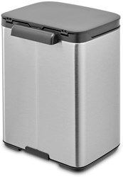 Brabantia afvalemmer Bo 4L - Matt Steel Fingerprint Proof prullenbak
