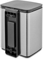 Brabantia afvalemmer Bo 7L - Matt Steel Fingerprint Proof prullenbak-3