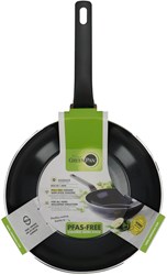 Greenpan wokpan keramische antiaanbaklaag PFAS-vrij 28cm zwart