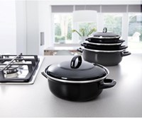 BK braadpan Fortalit 26 cm emaille inductie zwart-blauw ovenbestendig-2