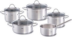 Fissler pannenset Palermo 5-delig roestvrij staal inductie kookpannen