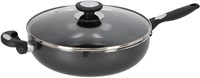 Beka hapjespan inductie met glazen deksel 28 cm zwart aluminium-3
