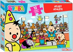Studio 100 Bumba puzzel atleet - kartonnen legpuzzel 12 stukjes