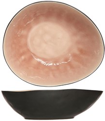 Schaal keramiek roze ovaal Laguna Old Rose modern design 20x16,5 cm