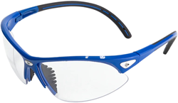Dunlop squashbril beschermende sportbril blauw zwart voor volwassenen