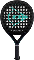 Dunlop padel racket Megamax zwart-groen voor beginners en recreatie
