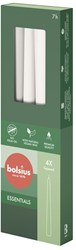 Bolsius dinerkaarsen Gotisch Cloudy White 4 stuks vegan was