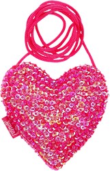 Souza for Kids tas Emma fuchsia kindertasje met pailletten